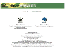 Tablet Screenshot of edition-weinviertel.at